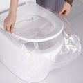 50PCS Pack Disposable Paper Toilet Seat Covers - Soft, Lightweight, Waterproof, Non-Slip, Universal Fit, Individually Sealed, Compact, Foldable, Portable, All Seasons, Keeps Seats Clean for Office, Public Restrooms (Sports & Outdoor Protective Gear)