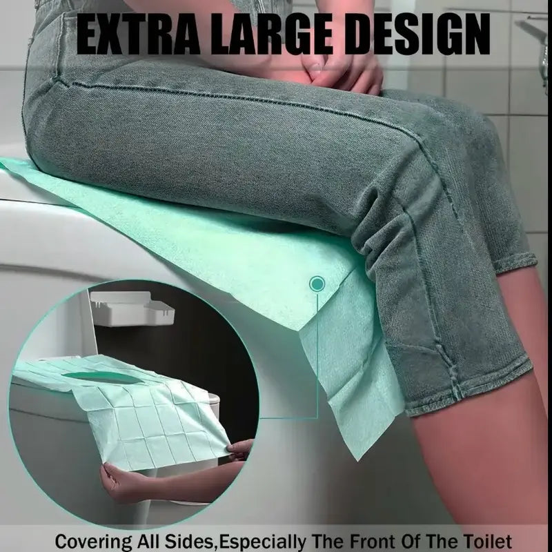 Disposable Toilet Seat Cover, 20/50pcs Disposable Toilet Seat Covers, Pastel Toilet Seat Protector for Home Bathroom, Hotel & Salon, Restroom Bathroom Accessory & Toilet Lid Cover