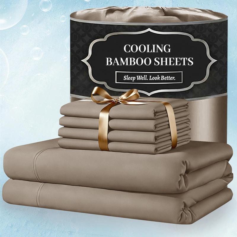 Luxury Plain Bamboo Fiber Duvet Cover - Sateen Finish, Casual, Breathable, Skin-Friendly, Easy-Care, Machine-Washable Quality-Tested Bedding Linen for Duvetcovers