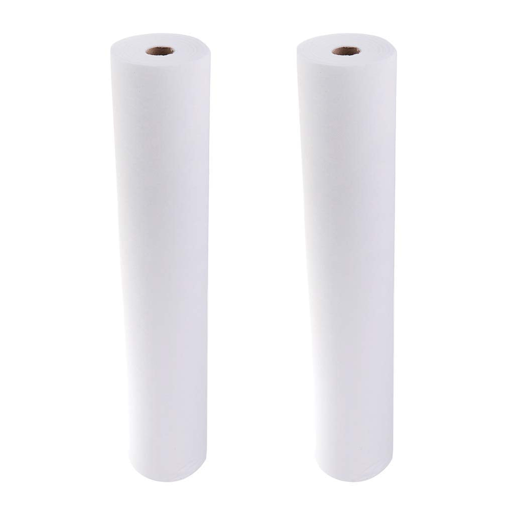 2 Rolls/100 Pieces Disposable Bed Sheets Massage Table Cover for Spa Beauty Salon