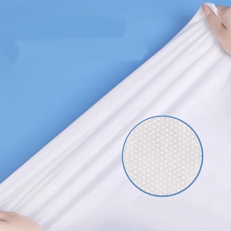 3Pcs/4Pc Disposable Sheets Set for Travel Disposable Fitted Sheet Bedding Cover Disposable Bed Sheet and Pillowcases (Single Set, Single XL)