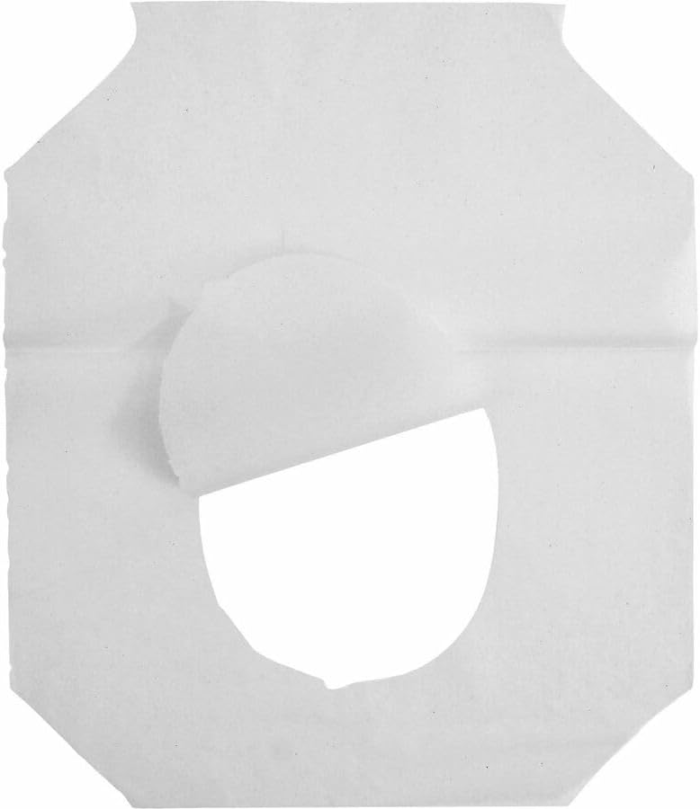 Genuine Joe Toilet Seat Covers, Half-Fold, White, 250/Pack, 4 Count
