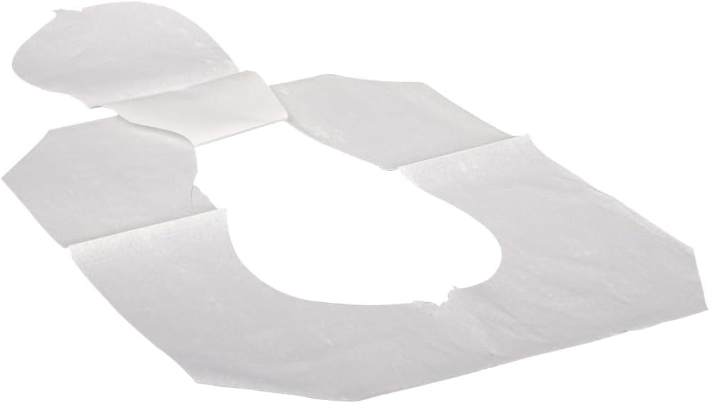 Karat Disposable Toilet Seat Covers – 5000 Sheets of Recycled Paper, Compatible with Half-Fold Dispensers for Commercial Bathroom Hygiene