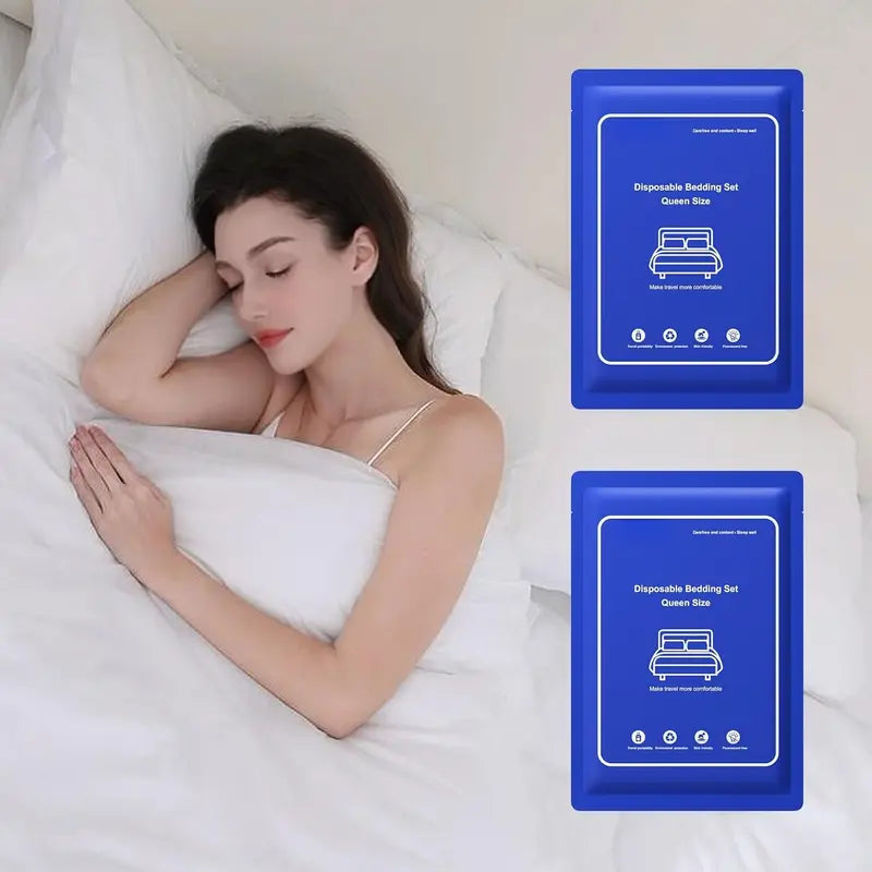 4 count Disposable Bed Sheet for Travel Disposable Sheets for Hotel