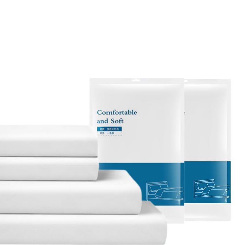 Disposable Sheet Set, 4-PC Thick Large Travel Bed Set (1)