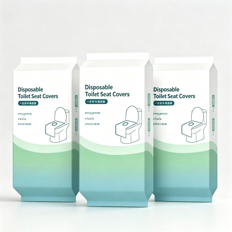 Hygienic Rectangular Disposable Toilet Seat Cover Set (10/20/30pcs, Individual Package) - Pastel Nylon Portable Bathroom Accessory, Home & Hotel Use, with Storage Box