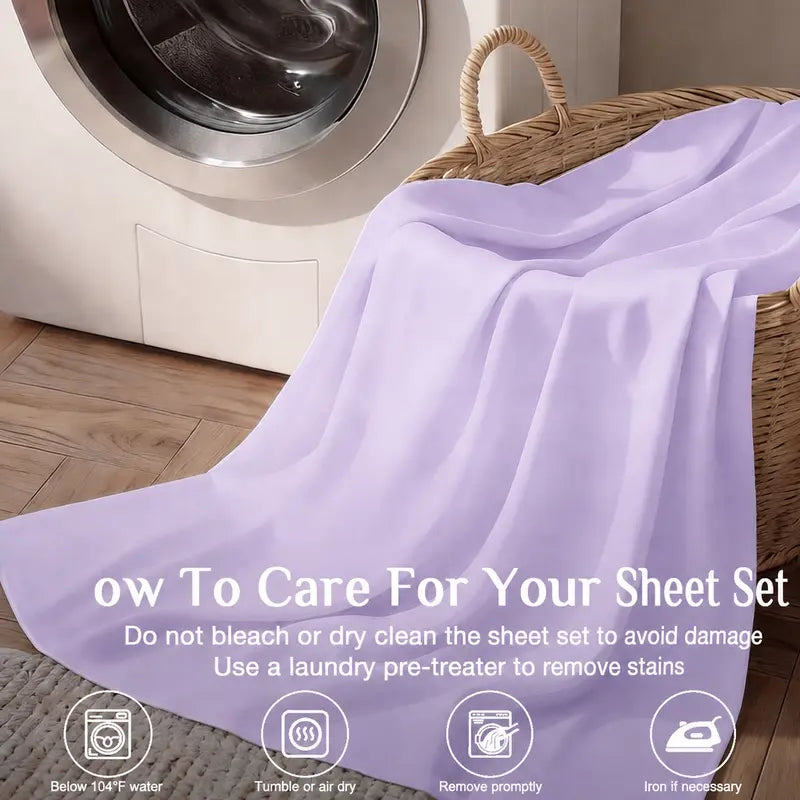 Luxury Plain Bamboo Fiber Duvet Cover - Sateen Finish, Casual, Breathable, Skin-Friendly, Easy-Care, Machine-Washable Quality-Tested Bedding Linen for Duvetcovers