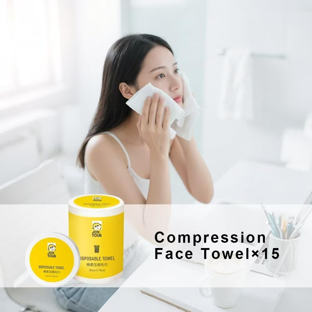 44pcs Disposable Travel Set: Bed Sheet*2 Duvet Cover*2 Pillow case*4 Shower Caps*4 Plastic Bathtub Bag*5 Toilet Seat Covers*4 Compression face Towel*15 Toothbrushes*4 Slippers*4