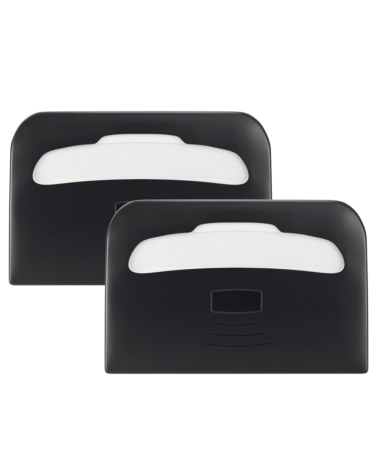 Commercial Toilet Seat Cover Dispenser Wall Mount (2-Pack), Black Half-Fold Toilet Seat Cover Holder for Bathroom/Restroom