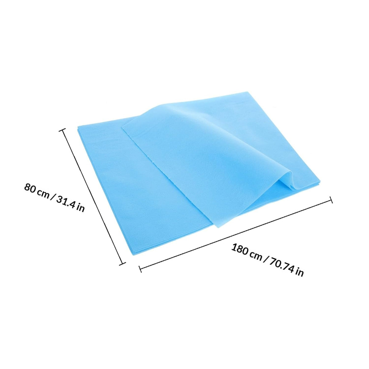 Generic 10pcs Sheets Disposable Bed Cover Duvet Headrest Pillows My Massage Pillow Massage Table Bed Bolster Cooling Pillow Massage Bed Pillow Protectors Blanket Non-woven Fabric Sky-blue