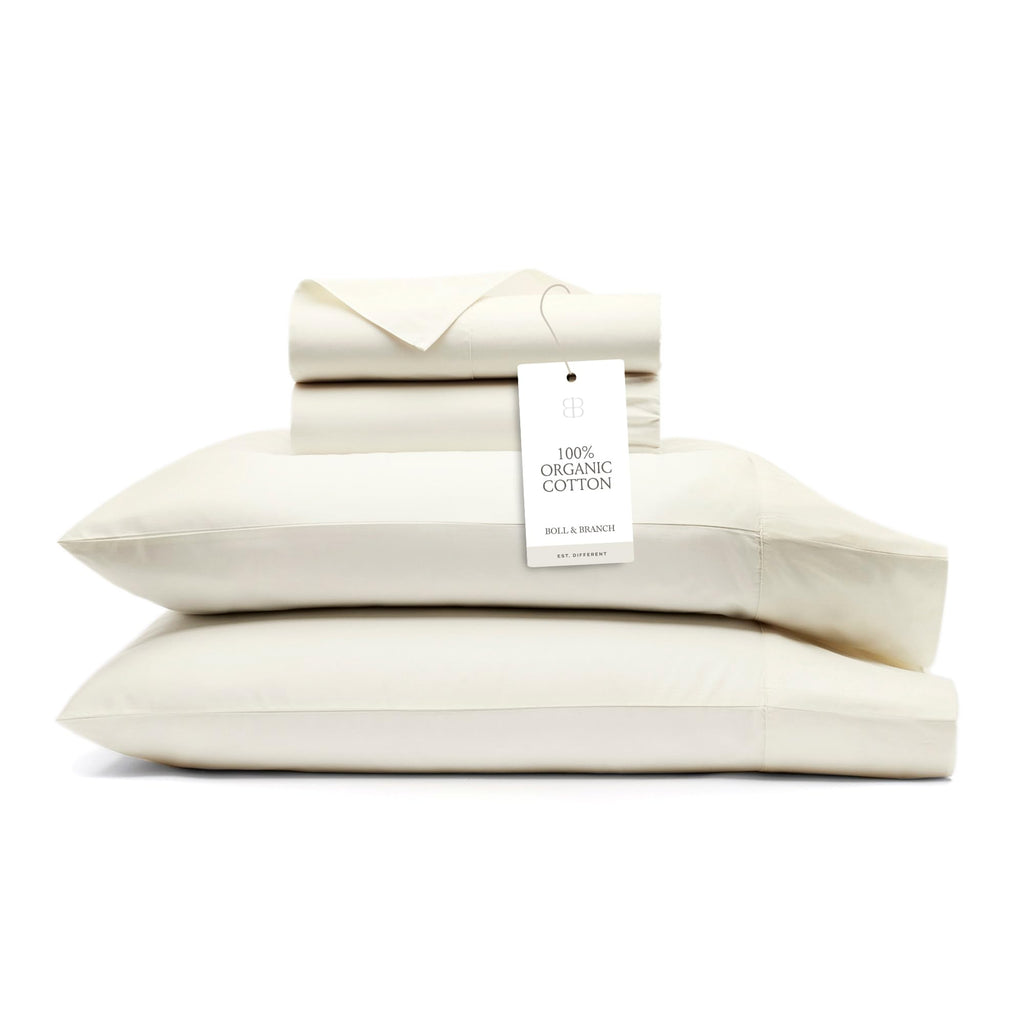 BOLL & BRANCH Signature Hemmed Sheet Set, King, White