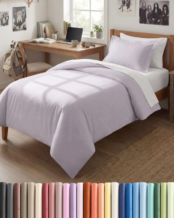 Duvet Cover King Size - Extra Soft 3 Piece with Zipper Closure - White