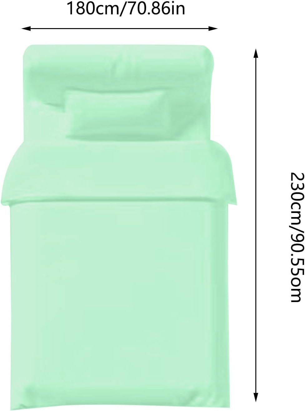 Disposable Bedding Set with Bed Sheet, Quilt Cover, Pillowcase Quilt Cover and Pillow Case Set Bedspread Portable Disposable Bed Sheet for Hotel and Travel