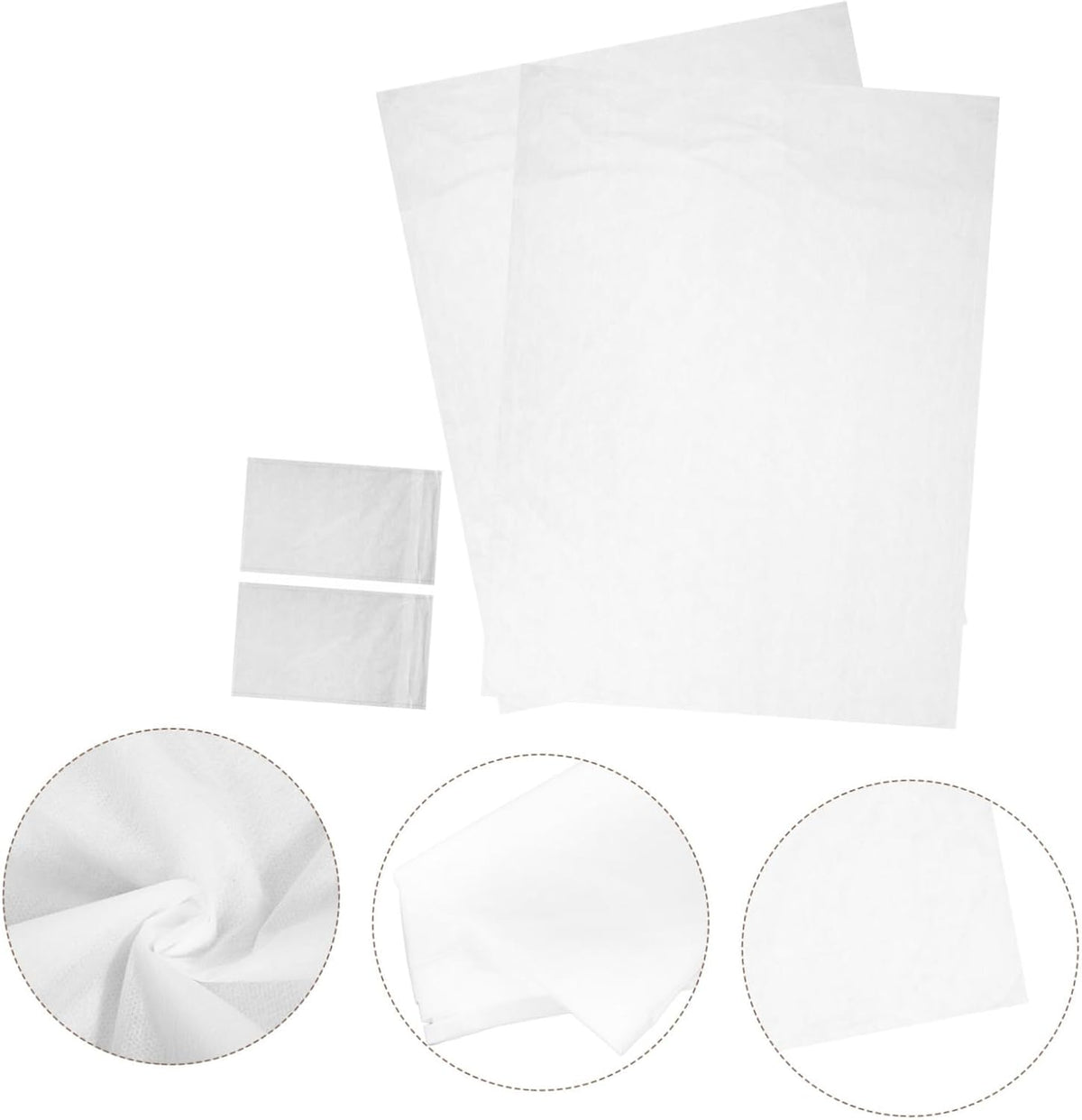 Disposable Bedding Travel Set with Sheet Duvet Cover Pillowcases White