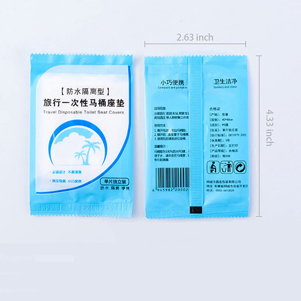 Toilet Seat Covers Disposable, 60 Pcs Travel Toilet Covers for Kids Adults