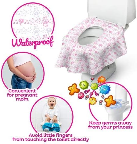 Disposable Toilet Seat Covers 20 Pk, Extra Large Waterproof, Potty Training