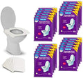 Disposable Paper Toilet Seat Covers 200-Count Pocket Size Travel Packs