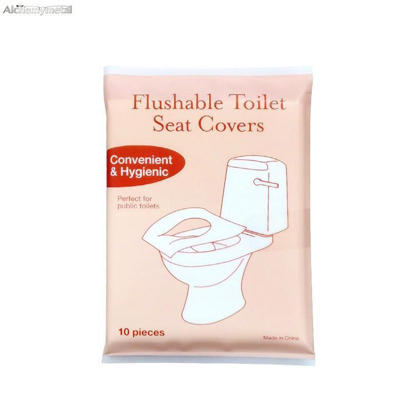 Disposable Flushable Toilet Seat Cover Pack, 100/50/30/20/10-Set Portable Bathroom Supplies, Toilet Protector Liners for Home, Travel, Camping, Public Restrooms, Airplanes & Road Trips Touchscreen Winter Accessories fleece comforter tail pad comfort wheel