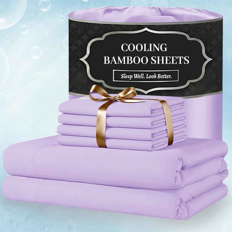 Luxury Plain Bamboo Fiber Duvet Cover - Sateen Finish, Casual, Breathable, Skin-Friendly, Easy-Care, Machine-Washable Quality-Tested Bedding Linen for Duvetcovers