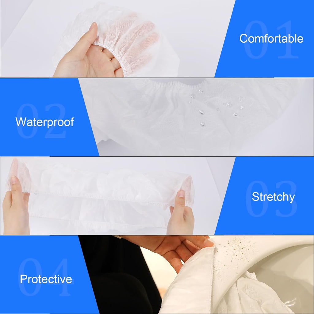 10 Pack Disposable Toilet Seat Covers for Travel Toilet Seat Mat Portable Disposable Toilet Seat Covers for Outing Hotel Hospital Public Toilet (Individual Package)