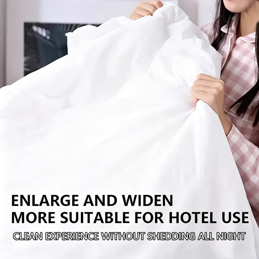 3 Or 4 PCS Disposable Bed Sheet Set Extra Large Thickened Portable Hygienic Travel Hotel Duvet Cover Pillowcase Included, 4PCS