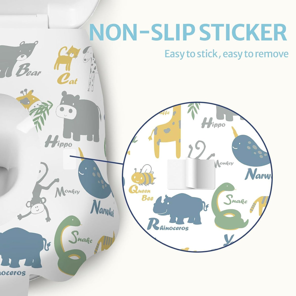 Blissful Diary 30 Pcs Toilet Seat Covers Disposable for Toddlers & Adults, Extra Large Waterproof, Portable Package for Travel, Kids Potty Training