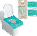 Disposable Toilet Seat Covers with Adhesive Strips – 10 Pack for Travel, Airports, Hospitals, Kids & Public Restrooms