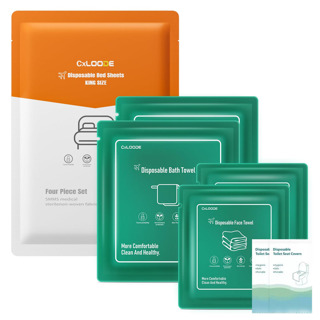 Travel Essentials Disposable Bed Sheets Set for Hotel