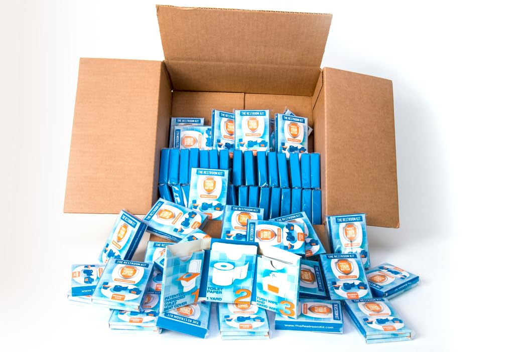 The Restroom Kit, 12 Pack Portable Disposable Toilet Seat Cover for Travel