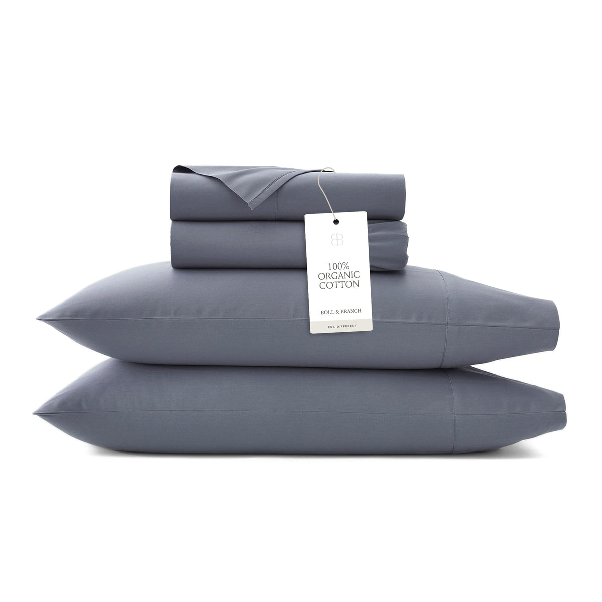 BOLL & BRANCH Signature Hemmed Sheet Set, King, White