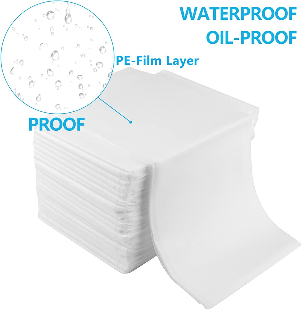 DEAYOU 40 PCS Disposable Spa Bed Sheets, Waterproof Massage Table Sheet Protector, Non Woven Fabric Bed Cover for Massage Therapy, Beauty Salon, Tattoo, Hotels, Esthetician, 31" x 67", Oil-Proof