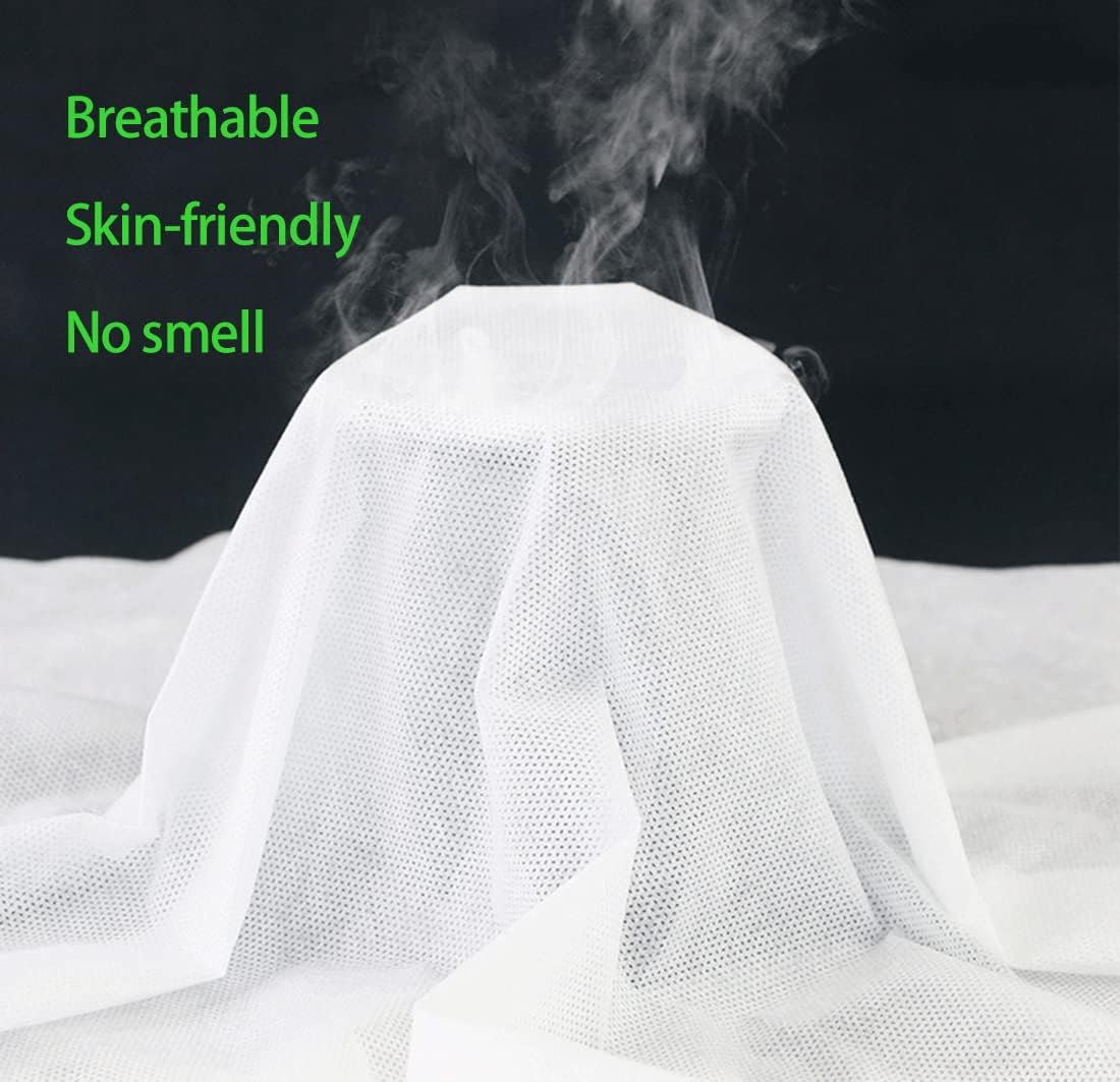 100PCS Disposable Bed Sheets, Disposable Massage Table Sheets, Disposable Bed Covers for SPA Lash Wax Tattoo Salon, Non Woven Fabric, 71" x 31" White