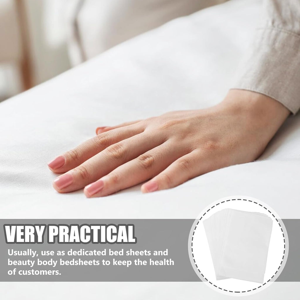 10pcs Disposable Non Woven Beauty Salon Bed Cover Sheets White
