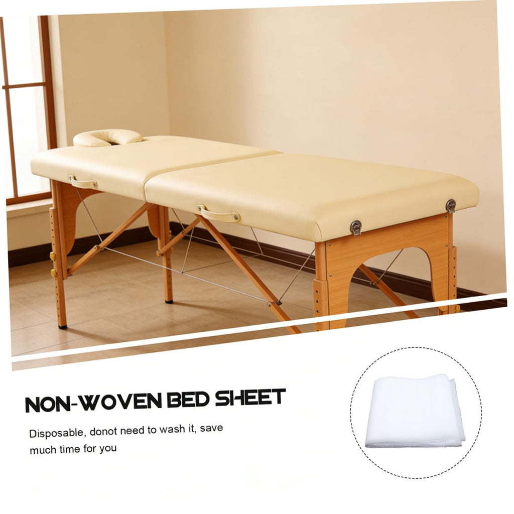 Healeved 10pcs Disposable Nonwoven Bed Sheets for Spa and Massage Breathable Cover for Beauty Salons and Home Use Convenient and Safe Disposable Bed Protector