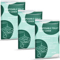 KISEER 60 Pcs Disposable Flushable Paper Toilet Seat Covers Travel Supplies Essentials for Airplane, Public Restrooms, Bathroom, Hotels, Camping, Kids or Adults