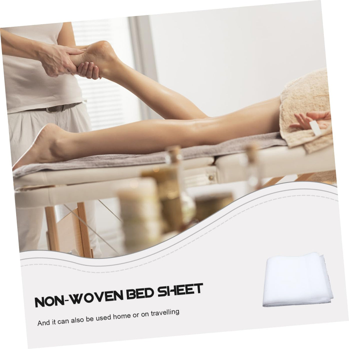 Healeved 10pcs Disposable Nonwoven Bed Sheets for Spa and Massage Breathable Cover for Beauty Salons and Home Use Convenient and Safe Disposable Bed Protector