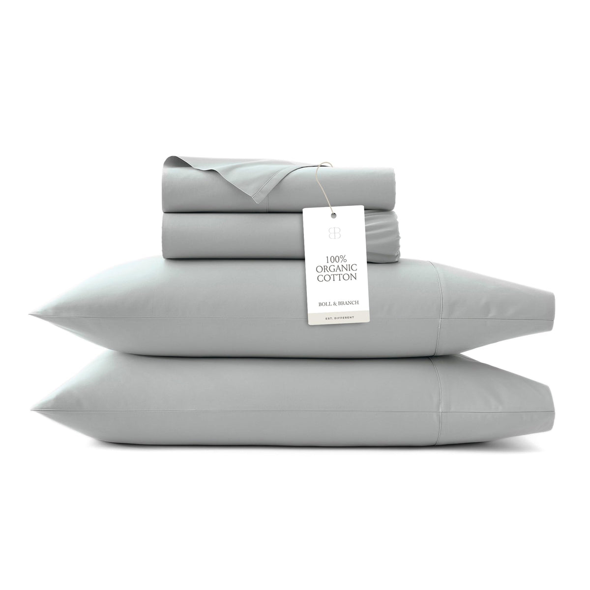 BOLL & BRANCH Signature Hemmed Sheet Set, King, White
