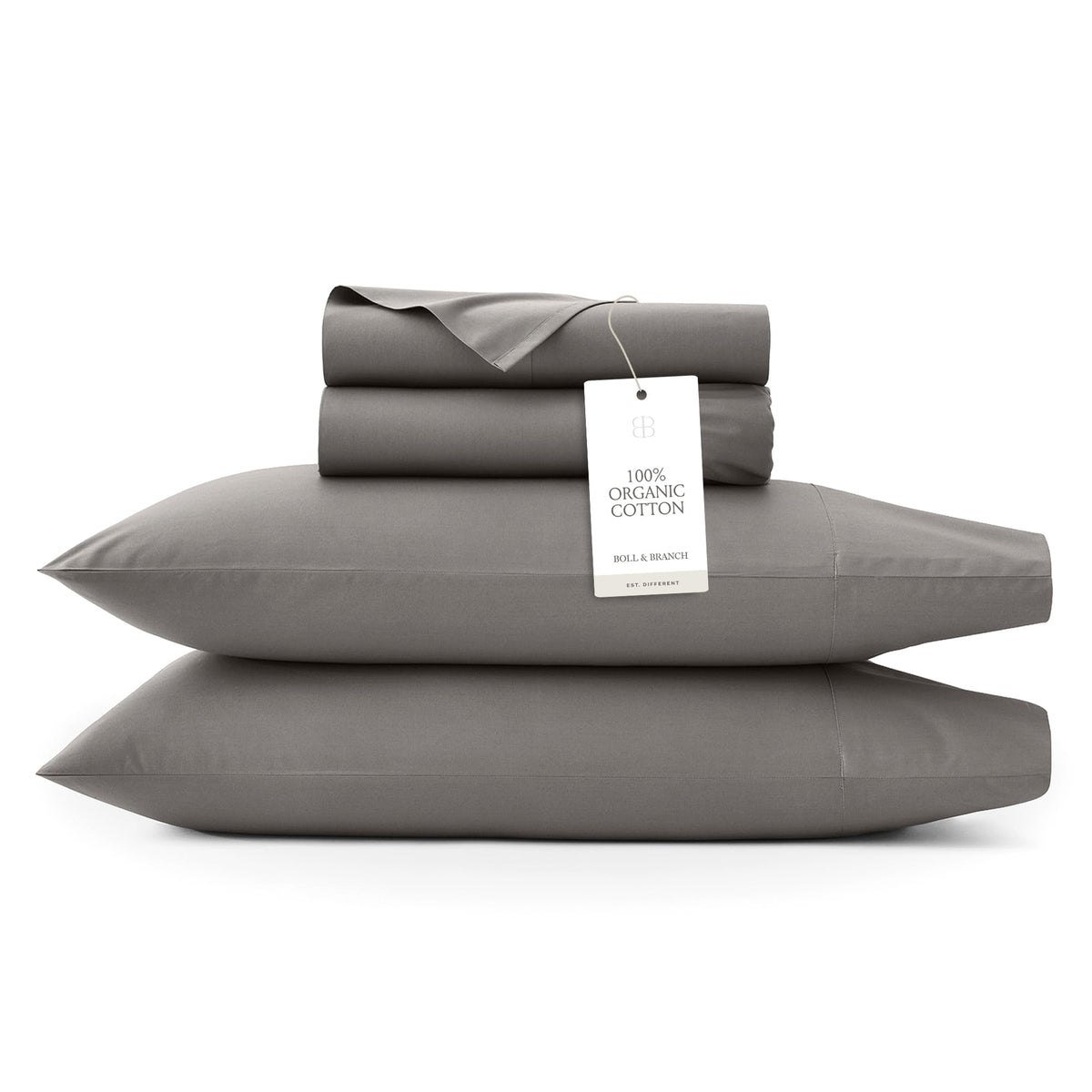BOLL & BRANCH Signature Hemmed Sheet Set, King, White