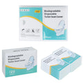 Disposable Toilet Seat Covers, 60 Sheets (6 Packs x 10), Extra Large, Flushable, Travel & Family Friendly