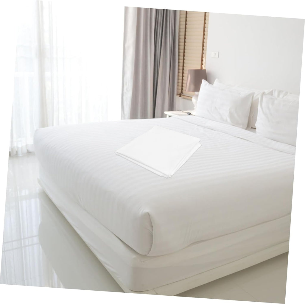 Disposable Bedding Set for Travel, Sheet Quilt Cover Pillowcases, White