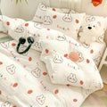 2Pcs Disposable Cartoon Pattern Travel Bedding Set