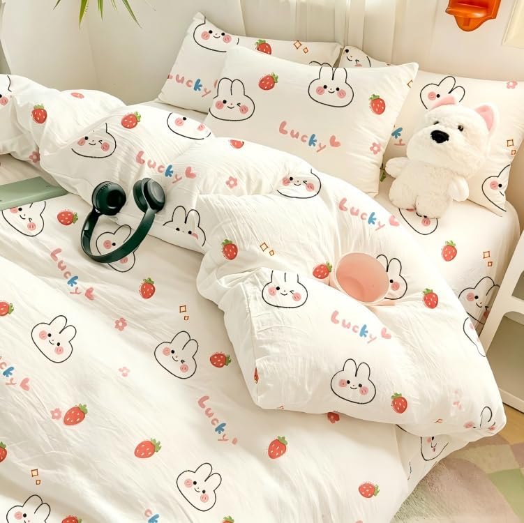 2Pcs Disposable Cartoon Pattern Travel Bedding Set