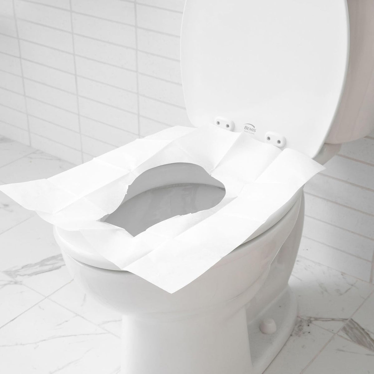 40 Pcs XL Extra Large & Thick Disposable Toilet Seat Covers Outdoor Travel Porta Potty (40)