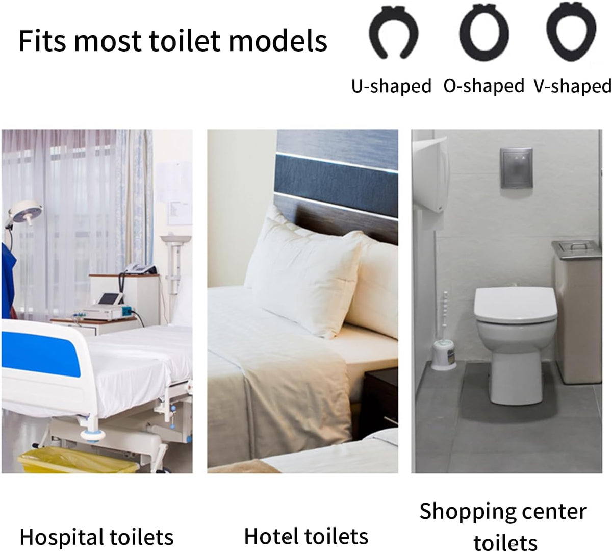 Disposable Toilet Seat Covers, 30 Pack,Waterproof Non-Slip Individually Wrapped, Portable Toilet Seat Liners for Travel, Camping, Airport, Public Restroom (30, White)