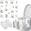Upgraded Disposable Toilet Seat Covers (20 Pack) - Waterproof, Cute Panda Print, Travel-Friendly Individual Packs, Suitable for Kids & Adults, Perfect for Toddlers’ Potty Training in Public Restrooms