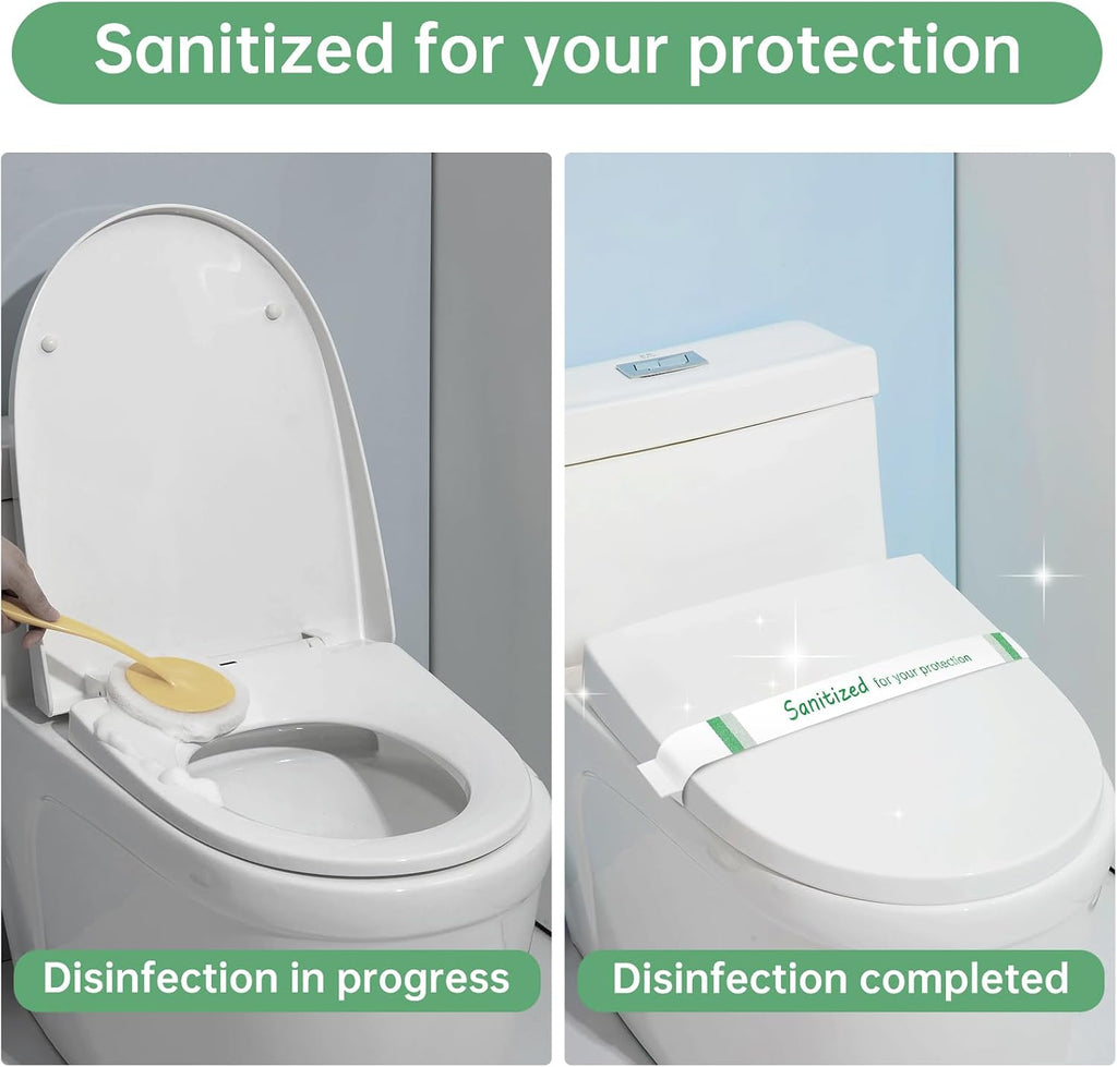 Germiwipe Printed Toilet Seat Bands, Paper, (Case of 500) Green