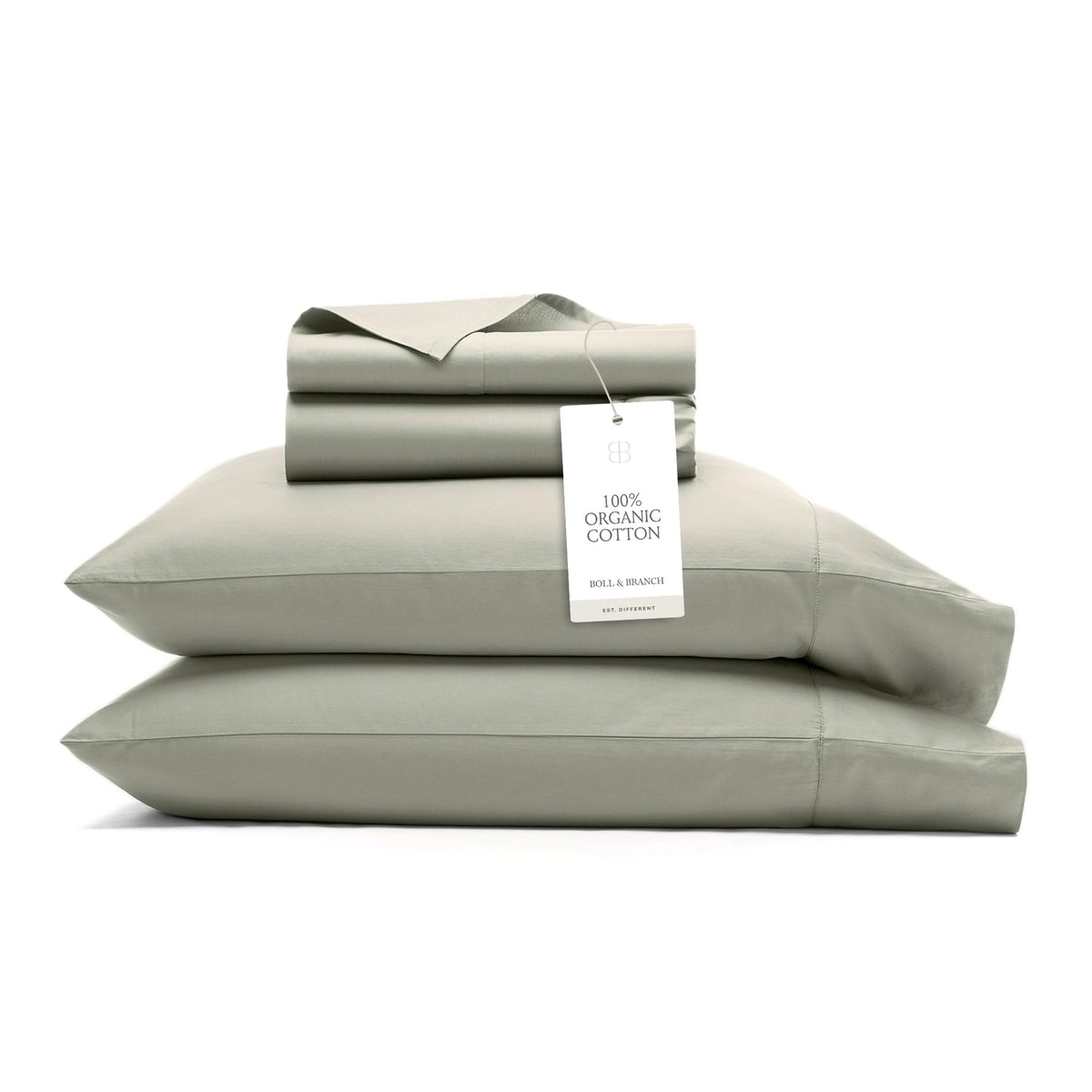BOLL & BRANCH Signature Hemmed Sheet Set, King, White