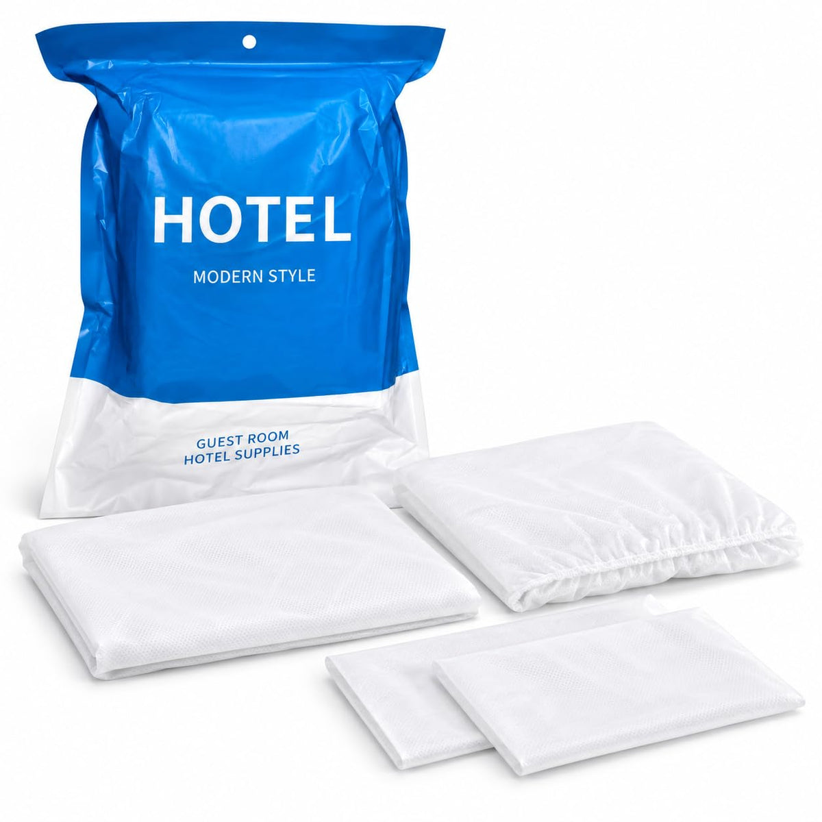 14-Piece Disposable Travel Bedding Set with Sleep Accessories for Two