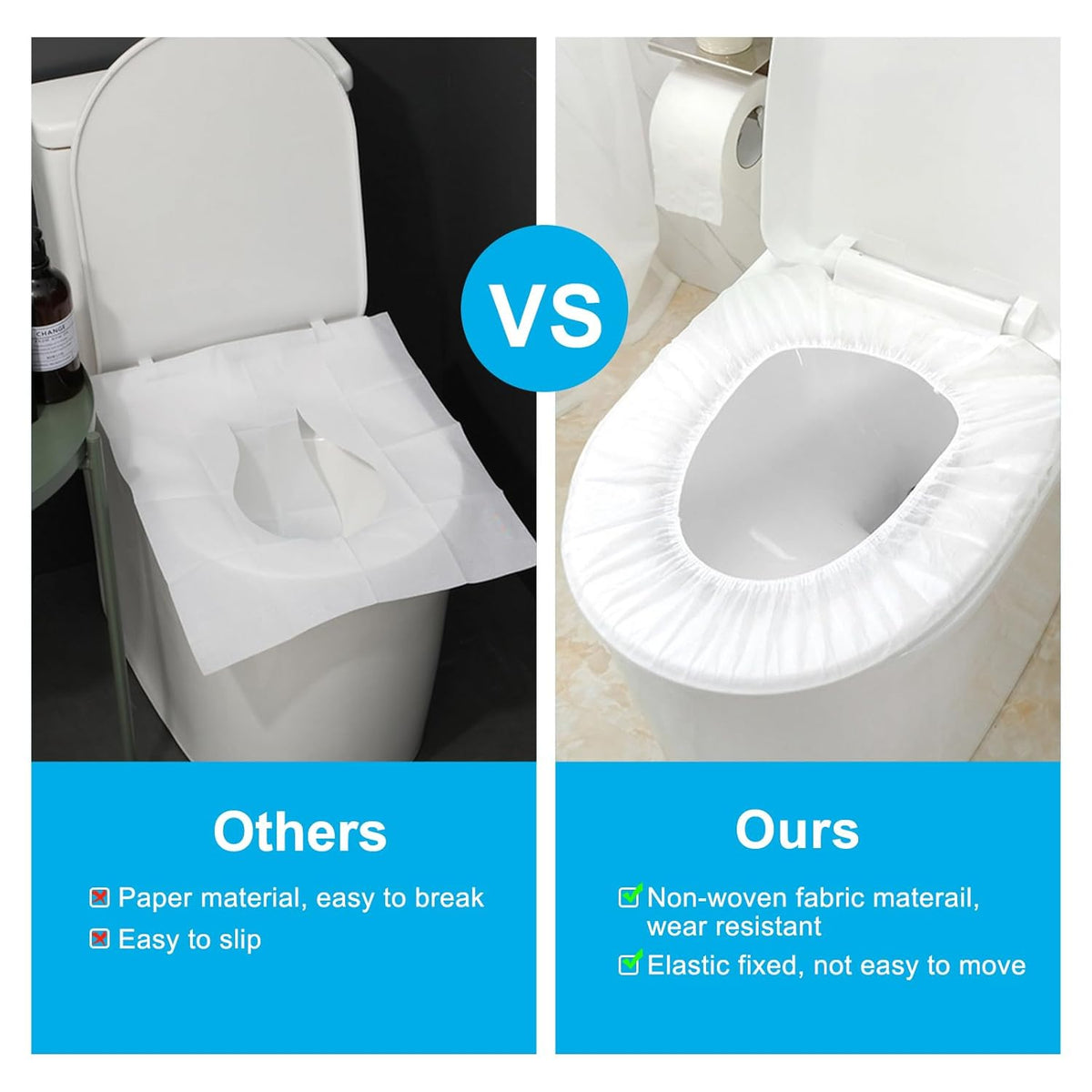 100 Pack Disposable Toilet Seat Cover