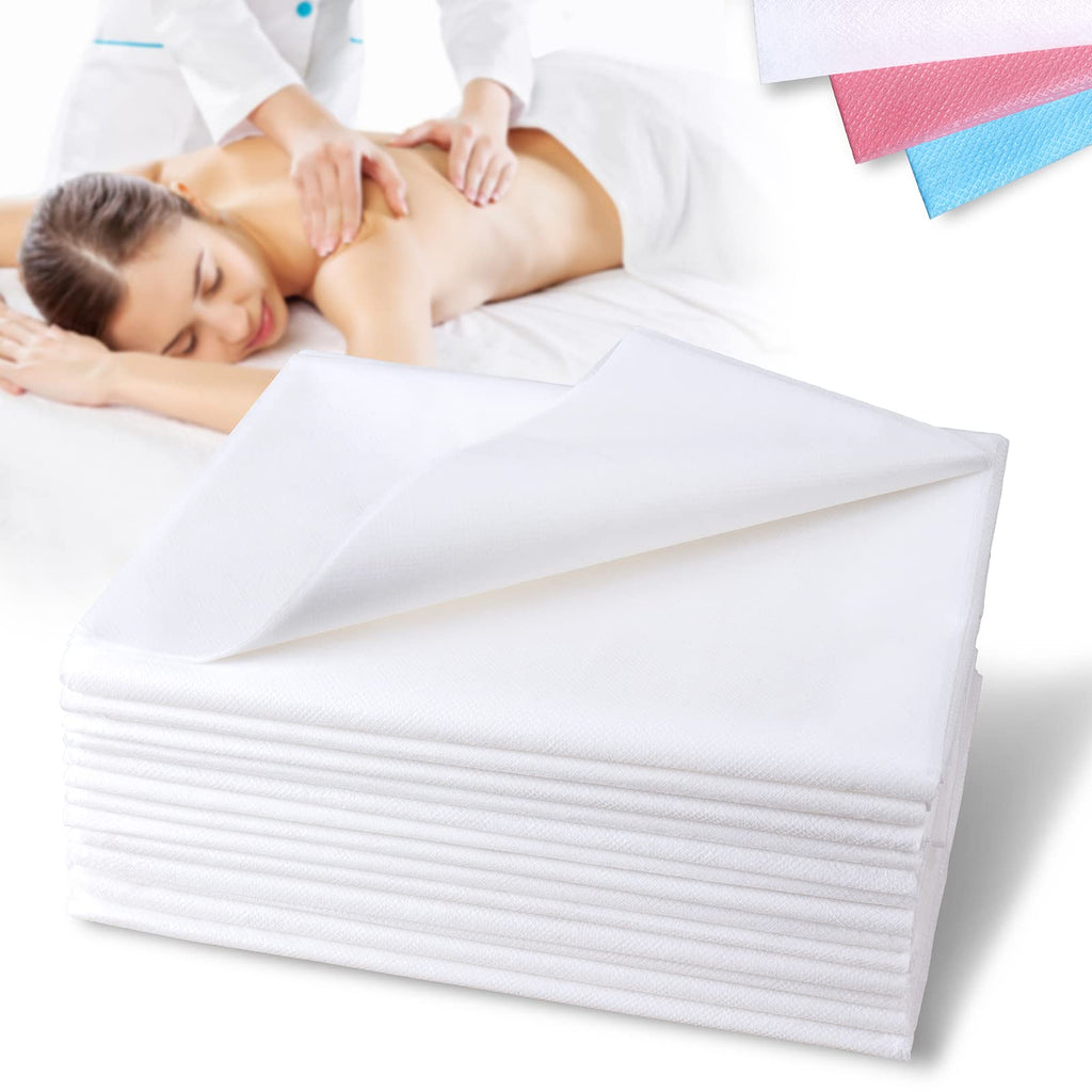 Disposable Bed Sheets, 20 Pcs Waterproof Bed Cover, White